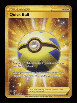 Quick Ball 216/202 Secret Rare SWSH01: Sword & Shield Base Set Pokemon Card - Image 1