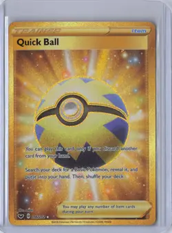 Quick Ball (Secret) #216/202 SWSH01: Sword & Shield Base Set - Image 1