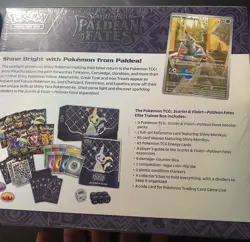 Nintendo Pokemon TCG Scarlet & Violet Paldean Fates Elite Trainer Box - 9 Packs 820650856181 - Image 3
