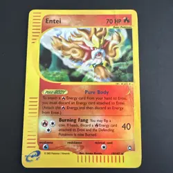 2003 Pokemon Aquapolis Entei Reverse Holo Foil #10/147 LP - Image 1