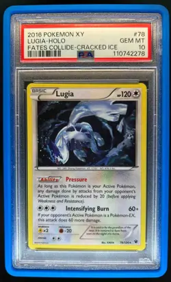 2016 Pokemon XY Fates Collide Lugia Promos Holo #78/124 PSA 10 - Image 1