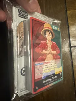 One Piece - Monkey D. Luffy Demo Deck English Edition Pre-errata Leader (Sealed) - Image 3