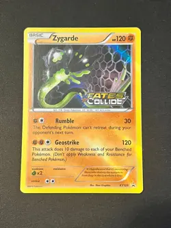 Pokemon White Kyurem XY128 & Zygarde XY129 - Holo Prerelease Promo Fates Collide - Image 4