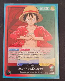 One Piece Card Game Monkey D. Luffy Demo Deck English Edition Pre-errata Leader - Image 1