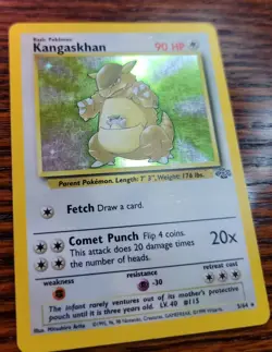 Pokemon TCG English Card Jungle Set WOTC Kangaskhan 5/64 Holo Rare MP - Image 2