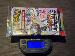 Pokemon TCG Prismatic Evolutions HEAVY pack Sealed Booster Pack (23.19g) - Image 1