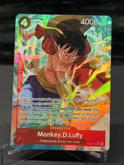 One Piece TCG Legacy Of The Master Monkey D Luffy OP12-015 SR Alt Art English - Image 1