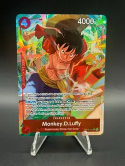 • Monkey.D.Luffy • OP12-015 Alt Art SR Legacy of the Master One Piece TCG NM - Image 3