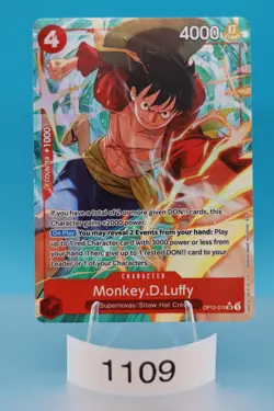One Piece TCG Monkey.D.Luffy (Alternate Art) OP12-015 Legacy of the Master Foil - Image 1
