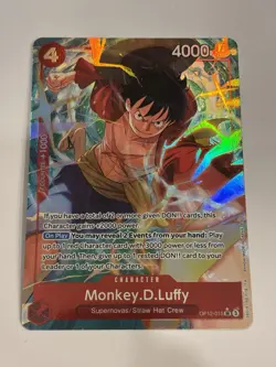 TCG One Piece Monkey.D.Luffy (Alternate Art) OP12-015 Legacy of the Master Foil - Image 1