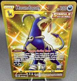 Pokemon TCG Houndoom 179/163 Gold Secret Rare SWSH Battle Styles NM+ - Image 1