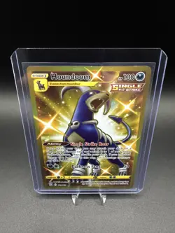 Pokemon TCG Houndoom 179/163 Gold Secret Rare SWSH Battle Styles NM+ - Image 2