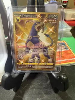 Pokemon TCG Houndoom 179/163 Gold Secret Rare SWSH Battle Styles NM+ - Image 1