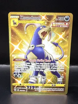 Pokemon TCG Battle Styles Houndoom Full Art Secret Rare Card 179/163 - Image 1