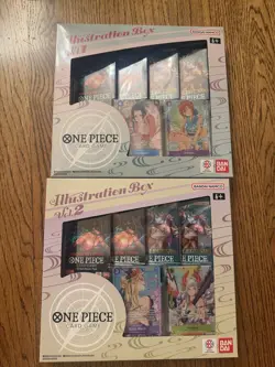 One Piece TCG Bandai Illustration Box Volume 1 & Volume 2 SEALED Nami English - Image 1