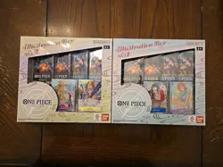 New OP One Piece TCG: Illustration Box Volume 1 & 2 Set Sealed - Image 1