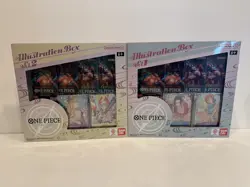 One Piece TCG: Illustration Box Volume 1 and 2 - Lot Of Two New/Sealed Boxes 1&2 - Image 1