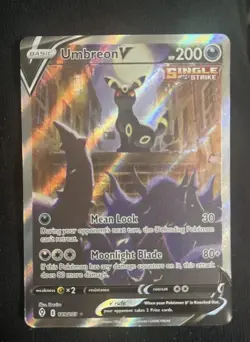 Pokemon Umbreon V Alternate Full Art TCG Card Evolving Skies 189/203 NM - Image 3