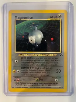 Magnemite 7/75 Neo Discovery 2001 Holo Rare WOTC Pokemon Card TCG - Image 1