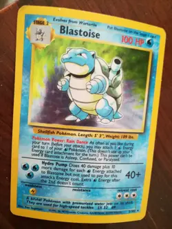 Blastoise 002/102 Original 1999 Base Set Holo Pokemon TCG Card - Image 2