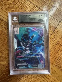 Gundam Card Game NewType Challenge Winner Promo GD01-067 Aerial Rebuild Pristine - Image 1