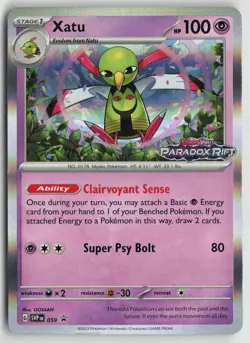 Xatu - (Prerelease) Rare SV: Scarlet & Violet Promo Cards 059 NM - Image 1