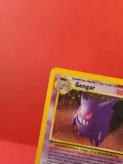 Pokemon Karte/card - Gengar 5/62 - Fossil Holo - Played - Image 2