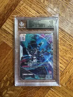 Gundam Card Game NewType Challenge Winner Promo GD01-067 Aerial Rebuild Pristine - Image 1