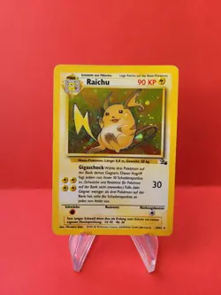 Pokemon Karte/card - Raichu 14/64 - Fossil Holo - VG-Excellent - Image 1