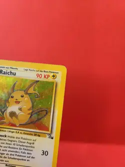Pokemon Karte/card - Raichu 14/64 - Fossil Holo - VG-Excellent - Image 3