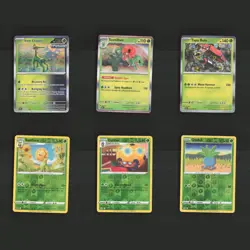 Pokemon Green Grass Type SWSH SV Holo Collection Bundle Set 6 Cards Lot - Image 1