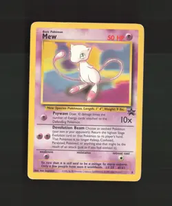 Mew 8 WOTC Promos Black Star Promo Pokemon Card DMG - Image 1