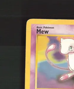 Mew 8 WOTC Promos Black Star Promo Pokemon Card DMG - Image 3