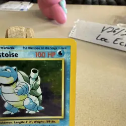 Pokemon TCG Base Set Blastoise Holo Card 2/102 Mp Condition - Image 2