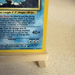Pokemon TCG Base Set Blastoise Holo Card 2/102 Mp Condition - Image 3