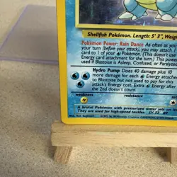 Pokemon TCG Base Set Blastoise Holo Card 2/102 Mp Condition - Image 4