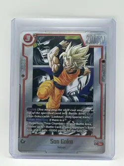 Dragon Ball Super Card Game Son Goku Saiyan Rare Alternate Art SB02-004 - Image 1