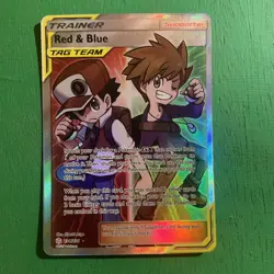 Red & Blue Tag Team 234/236 Pokemon TCG Full Art Trainer Cosmic Eclipse MINT - Image 1