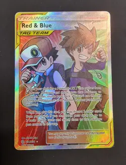 Red & Blue Tag Team 234/236 Pokemon TCG Full Art Trainer Cosmic Eclipse - Image 1