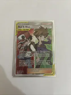 Red & Blue Tag Team 234/236 Pokemon TCG Full Art Trainer Cosmic Eclipse - FAST🚚 - Image 1