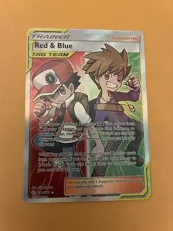 Pokemon TCG Red & Blue Tag Team 234/236 Full Art Cosmic Eclipse - Image 1