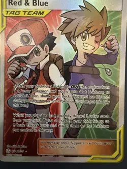 Red & Blue Tag Team 234/236 Pokemon TCG Full Art Trainer Cosmic Eclipse - Image 2
