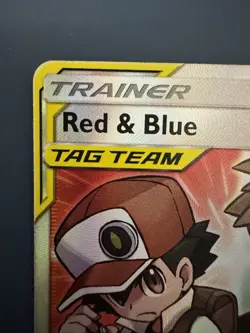 Red & Blue Tag Team 234/236 Pokemon TCG Full Art Trainer Cosmic Eclipse - Image 4