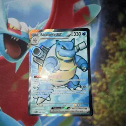 Pokemon TCG Blastoise EX Holo Ultra Rare Card Scarlet Violet-151 184/165 - Image 2