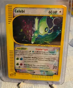 Pokemon Skyridge Celebi Crystal Holo 145/144 - Vintage WOTC - Authentic - Image 1