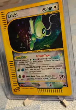 Pokemon Skyridge Celebi Crystal Holo 145/144 - Vintage WOTC - Authentic - Image 2