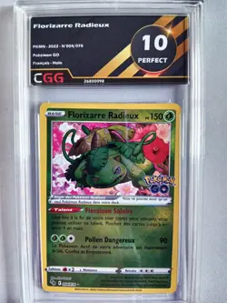 Carte Pokemon Francais Florizarre Radieux (PGO 004) Pokemon GO CGG 10 26800098 - Image 1
