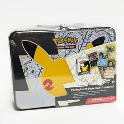 Pokemon TCG Celebrations 25th Anniversary Collectors Chest Lunchbox Tin Sealed - Image 1