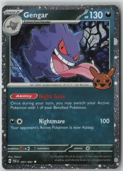 Gengar (Cosmos Holo) (057/091) Pokemon Trick or Trade BOOster 2024 [ENG] - Image 1