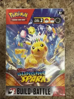 Pokemon Scarlet and Violet Surging Sparks Build and Battle Box [SV08] Sealed - Image 1